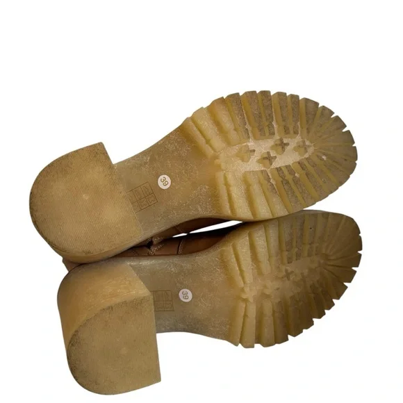 Free People James Chelsea Heeled Boots in Tan Leather size 39 EUC - Picture 6 of 8